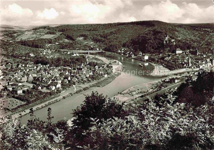 Wertheim Main BW Taubermuendung Main Kreuzwertheim Flusstal Schloss Bahnlinie Hu