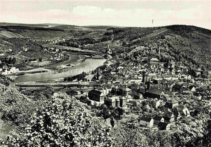 Wertheim Main BW Main Tauber Stadtblick Bahnlinie Fluss Altstadt Huegel Weinberg