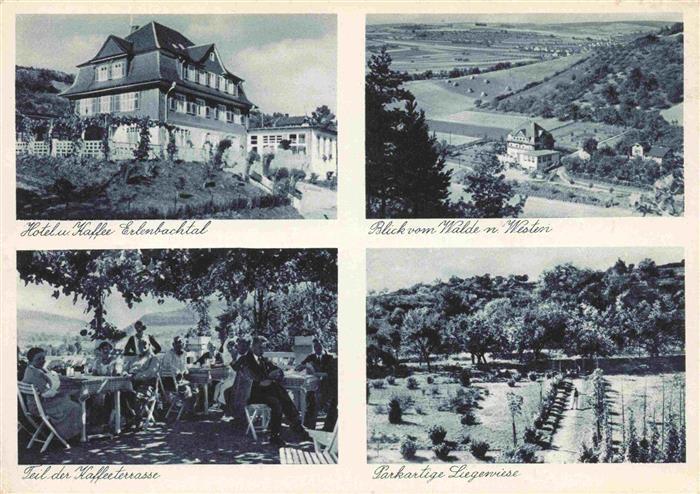 BAD MERGENTHEIM BW Hotel-Erlenbachtal Kaffeeterrasse Liegewiese Parkanlage Mehrb