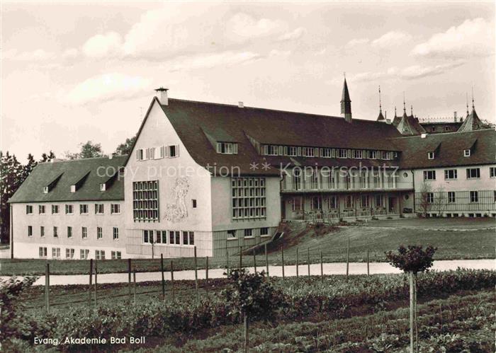 BAD BOLL  Goeppingen BW Evangelische-Akademie Tagungshaus Kirchturm Garten Gaest