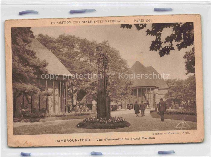 Exposition Coloniale Internationale Paris 1931 Cameroun Togo Vue d ensemble gran