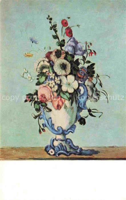 CEZANNE Paul (1839-1906) Kuenstlerkarte Vase of Flowers Woshington