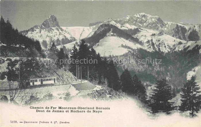 Eisenbahn Railway Chemin de Fer Ferrovia-- Chemin de Fer Montreux Oberland Berno