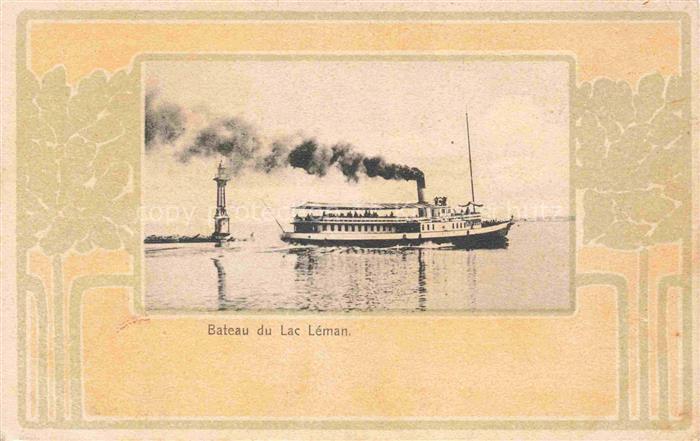 Dampfer Binnenschifffahrt Beteau du Lac Leman Schweiz