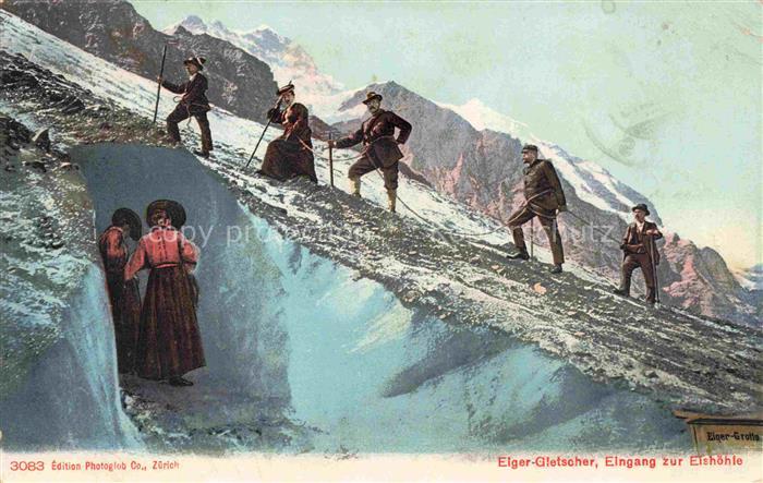 Bergsteigen Klettern Mountaineering Alpinisme Alpinismo-- Eiger Gletscher Eingan