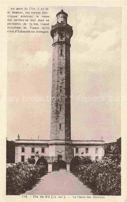 Leuchtturm Lighthouse Faro Phare-- Le Phorte des Baleines