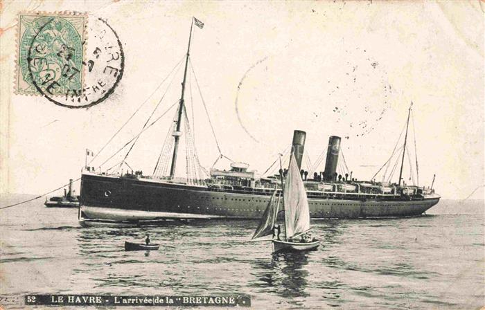 Dampfer Oceanliner Le Havre Bretagne