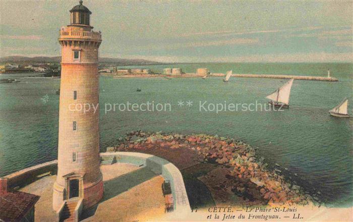 Leuchtturm Lighthouse Faro Phare-- Cette Le Phare St.-Louis