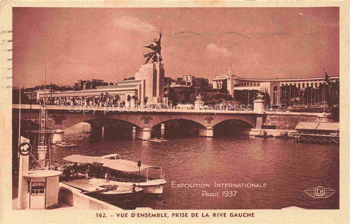 Exposition Internationale Paris 1937 Vue D Ensemble Prise de la Rive Gauche