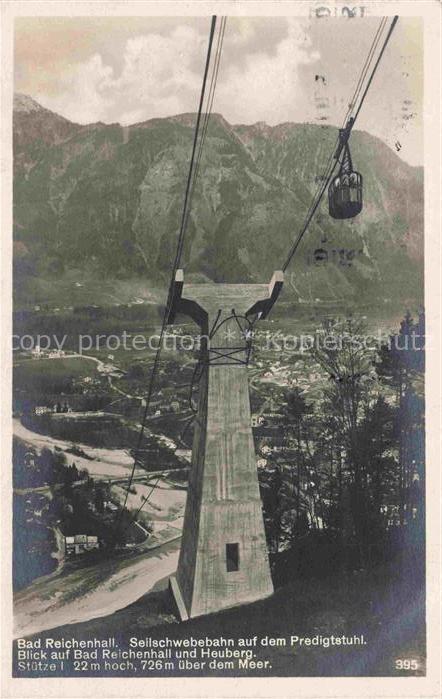 SEILBAHN Cable-Car Telepherique Bad Reichenhall Predigtstuhl