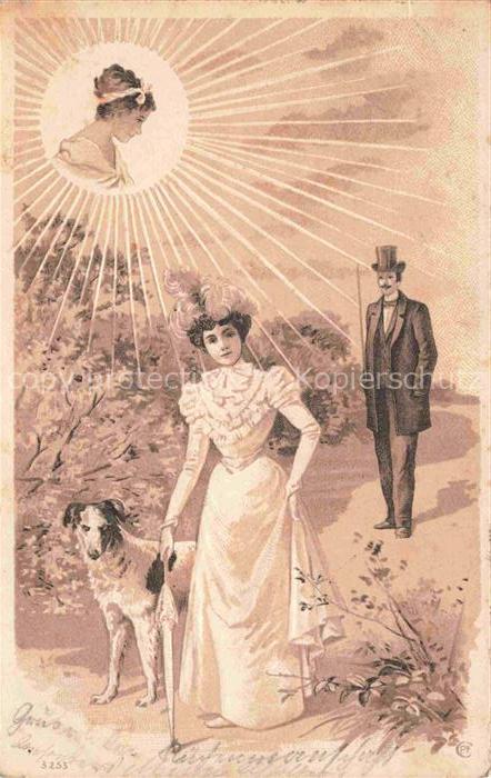 Jugendstil Art Noveau Stile Liberty Modernismo-- Nr. 3253 Hund