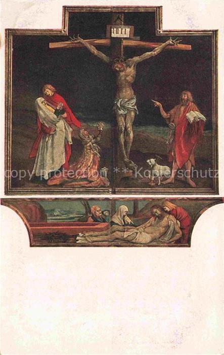 GRUNEWALD Mathias Kuenstlerkarte Die Kreuzung