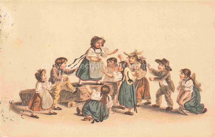 MIND Gottfried (1768-1814) Kuenstlerlitho Spielende Kinder