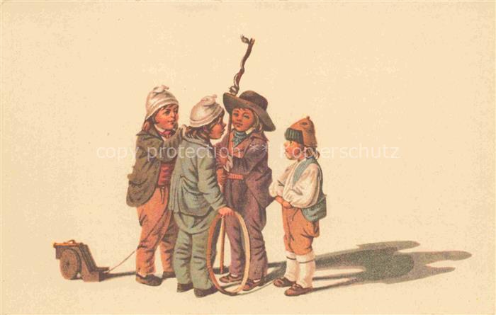 MIND Gottfried (1768-1814) Kuenstlerlitho Spielende Kinder