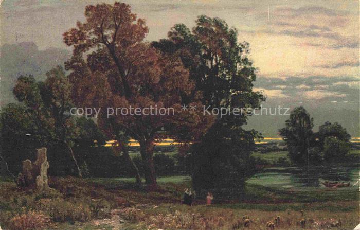 STaeBLI Adolf (1843-1901) Kuenstlerkarte Schweiz Bei Kloster Fahr