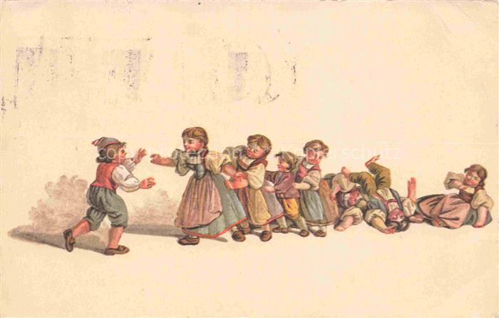 MIND Gottfried (1768-1814) Kuenstlerlitho Spielende Kinder
