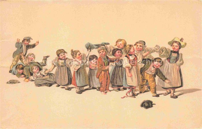 MIND Gottfried (1768-1814) Kuenstlerlitho Spielender Kinder Tanz