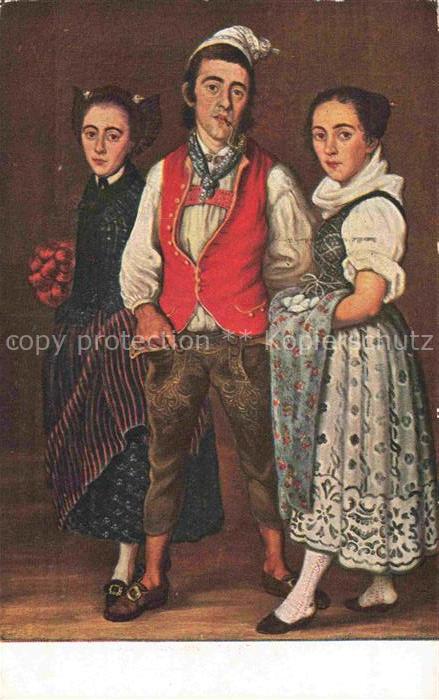 REINHARDT Joseph (1749-1829) Kuenstlerkarte Schweiz Die Kinder Ulrich Baeckers v