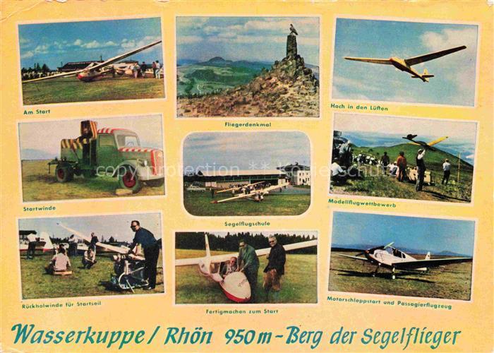 Segelflug Gliding Vol-Voile Vuolo-a-Vela Volo-a-Vela-- Wasserkuppe Rhoen