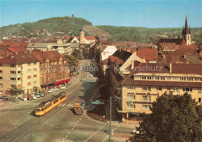 STRAssENBAHN Tramway-- Karlsruhe Durlach Pfinztalstrasse Turmberg