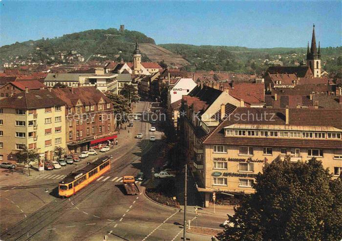 STRAssENBAHN Tramway-- Karlsruhe Durlach Pfinztalstrasse Turmberg
