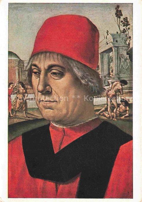 SIGNORELLI Luca Kuenstlerkarte Bildnis eines aelteren Mannes