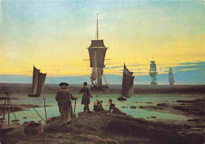 FRIEDRICH Caspar David (1774-1840) Kuenstlerkarte Die Lebensstufen