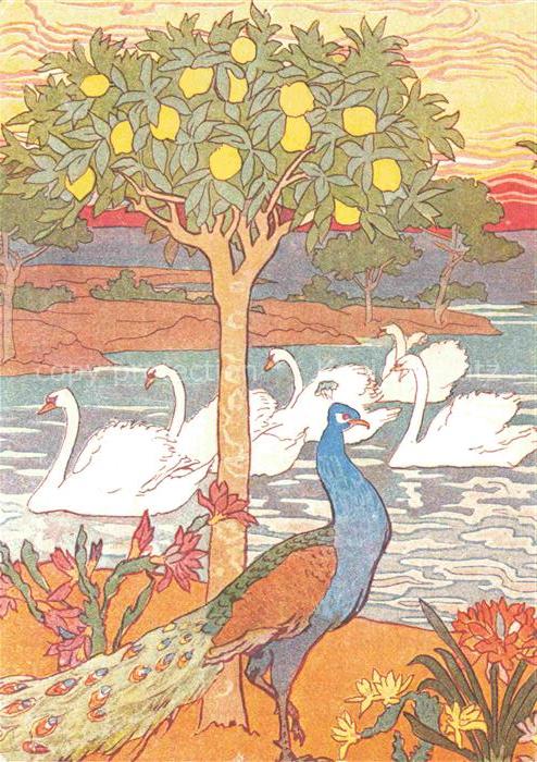 SCHULER C. Kuenstlerkarte Tapisserie