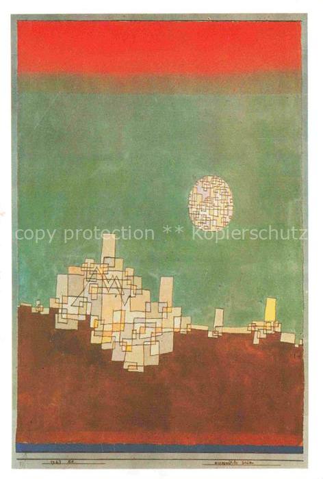 KLEE Paul (1879-1940) Kuenstlerkarte Auserwaehlte Staette