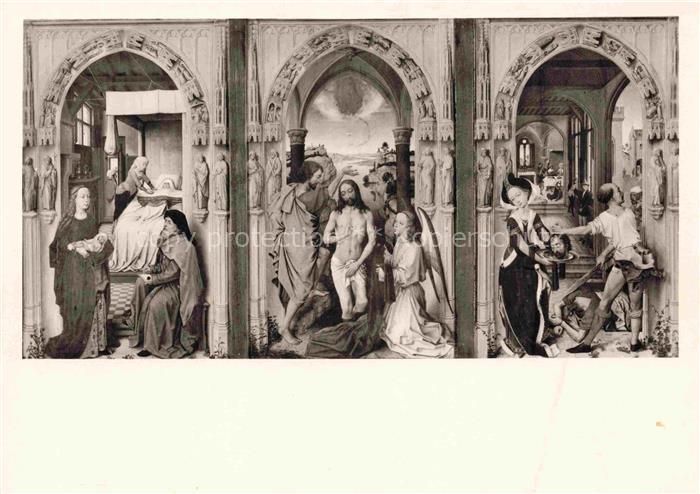 WEYDEN Roger van der Kirchenkunst Kuenstlerkarte Staedelsches Kunstinstitut Fran