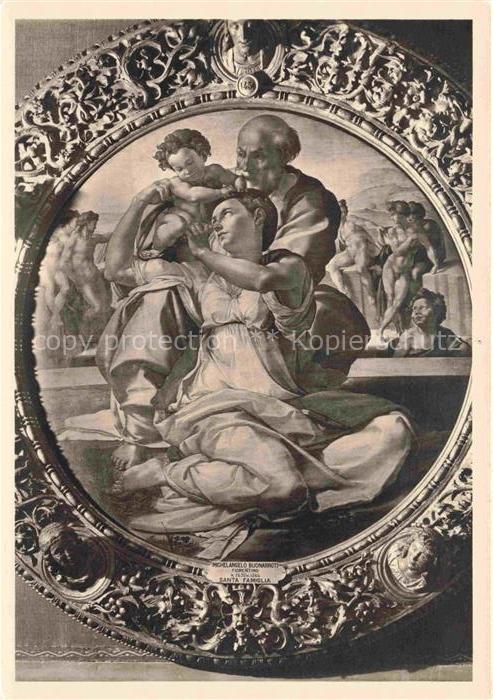 MICHELANGELO (1475-1564) Kuenstlerkarte Sein Leben und sein Werk Heilige Familie