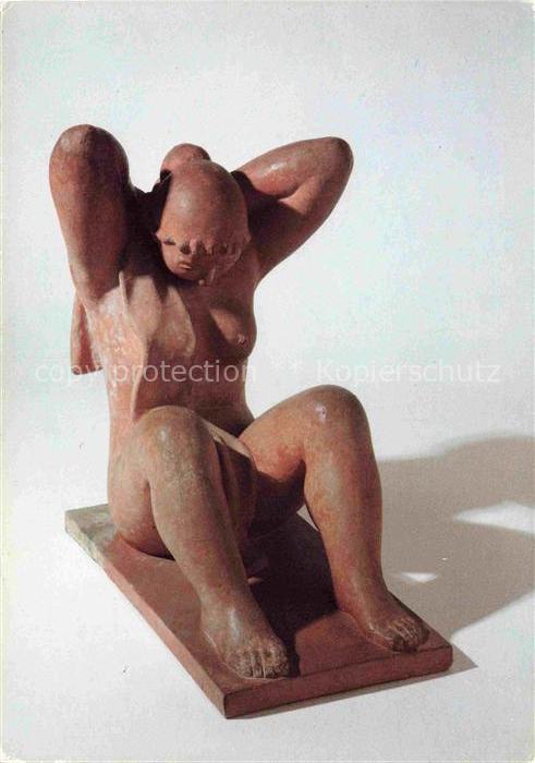 LoeRCHER Afred (1875-1962) Skulpturen Sculptures Sculpturi-- Hockende ihren Ruec