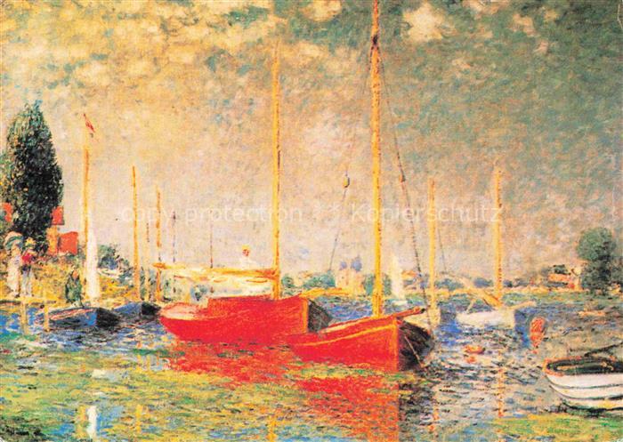 MONET Claude-Oscar (1840-1926) Kuenstlerkarte Argenteuil