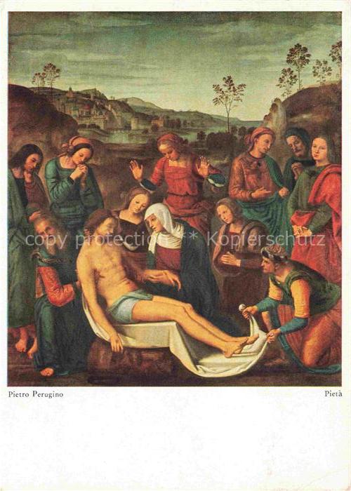 PERUGINO Pietro (1446-1524) Kuenstlerkarte Pieta