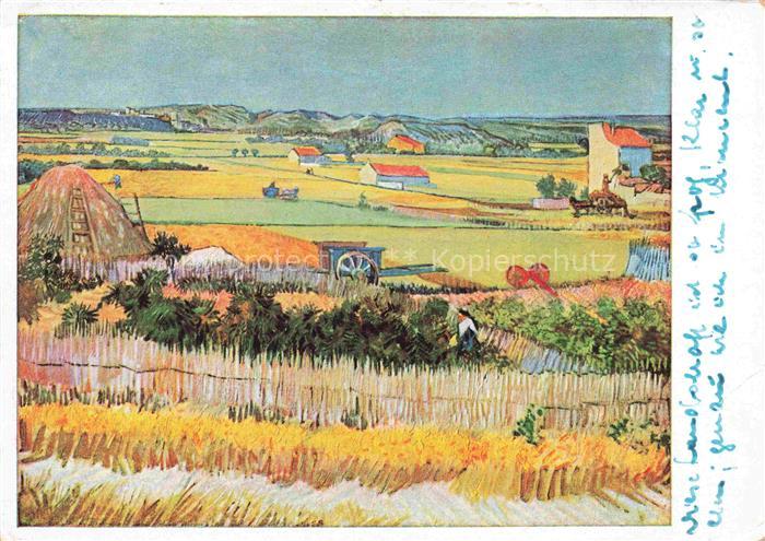 GOGH van Vincent (1853-1890) Kuenstlerkarte Nr. 56 Landschaft mit Gemuesegarten