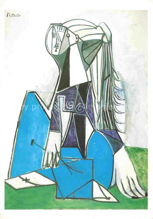 PICAssO Pablo (1881-1973) Kuenstlerkarte Sylvette