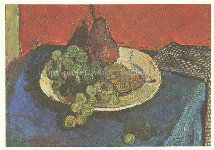WIRZ Karl (1885-1957) Kuenstlerkarte Fruechtestilleben