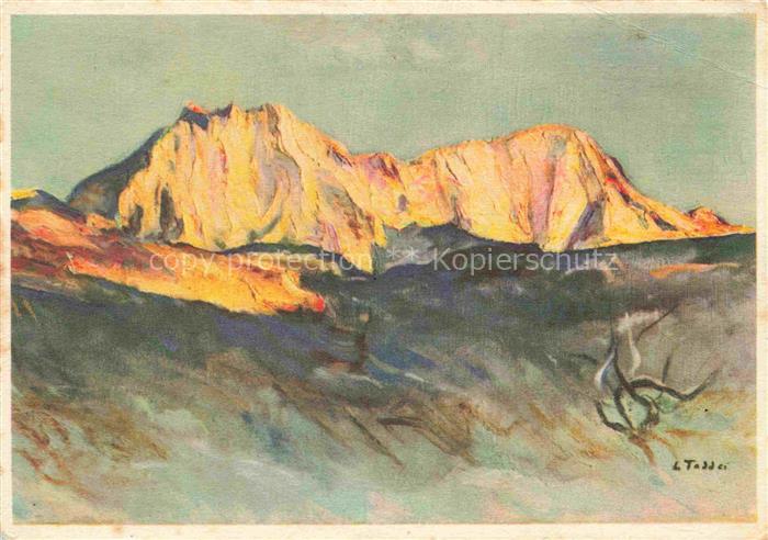 TADDEI Luigi Lugano-Albonago Kuenstlerkarte Berge