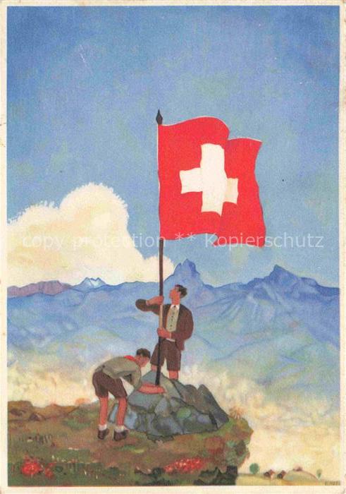 Bundesfeier Schweiz Jahrgang: Fuer Notleidende Mutter