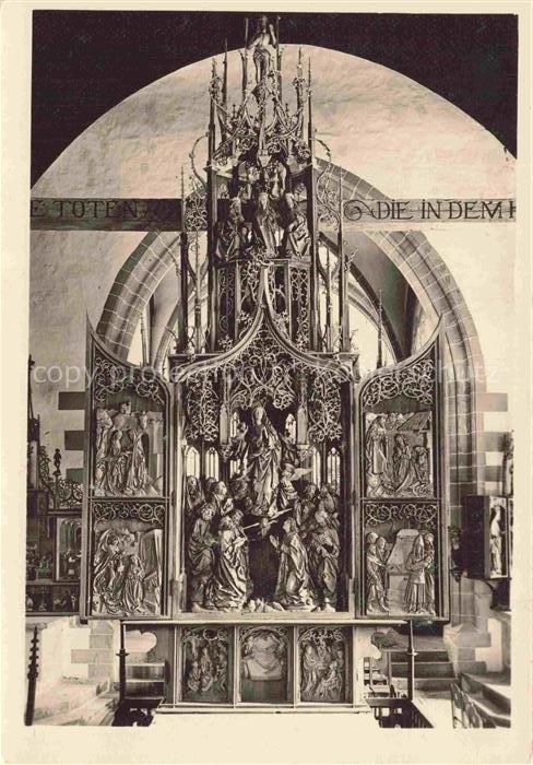 Creglingen Main-Tauber-Kreis BW Marienaltar Riemenschneider Herrgottskirche Alta