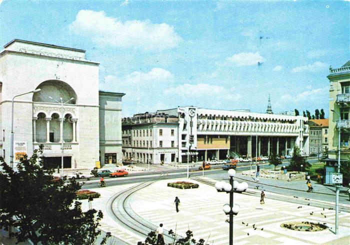 TIMISOARA RO Teatrul-National Casa-de-Moda Stadtplatz Strassenbahn Nationaltheat