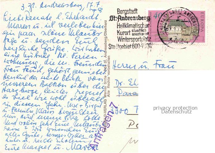 St Andreasberg Harz Niedersachsen Appartementhaus Sudetenlandweg Oberharz Kurort – Bild 2