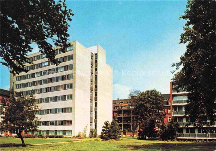 BREMEN CITY Krankenhaus St-Joseph-Stift Hochhaus Krankenhausgebaeude Park Baeum