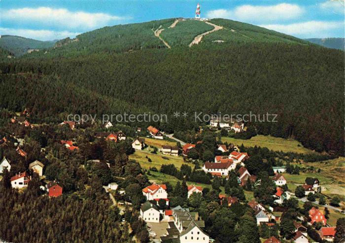 Hahnenklee-Bockswiese Harz Bocksberg Sendeturm Oberharz Wintersportort Wald Orts