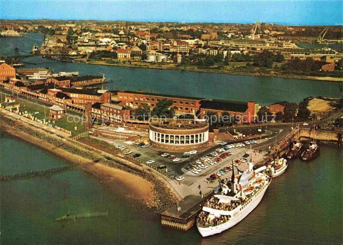 Wilhelmshaven CITY Suedstrand Strandhalle MS-Wilhelmshaven Hafen Jade Industrie