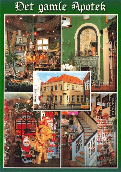 Tondern DK Det-gamle-Apotek Østergade Apotheke Geschaeft Weihnachtsdekoration In