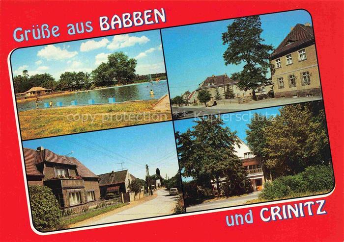 Crinitz Brandenburg Freibad Gemeindeverwaltung Dorfstrasse Kulturhaus Wohnhaeuse
