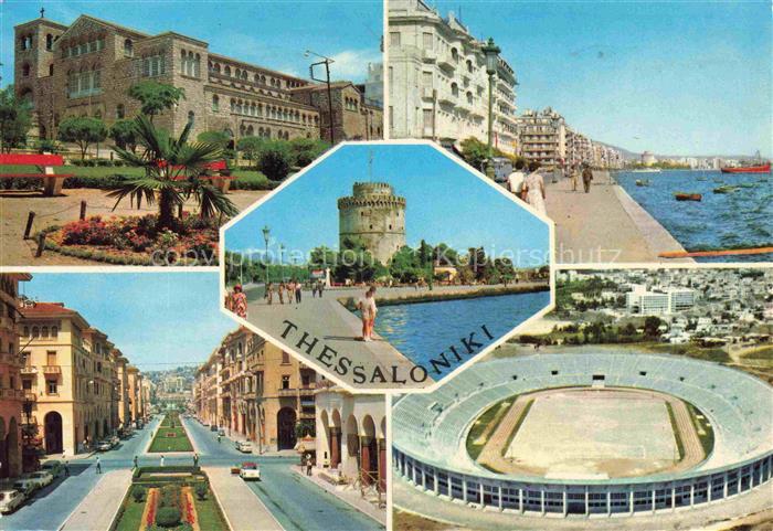 Thessaloniki Salonique Salonica Salonicco Greece Weisser-Turm Uferpromenade Stad