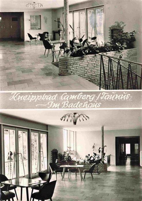 Bad Camberg Kneippbad Badehaus Innenraum Wartehalle Pflanzen Kneipp-Kur
