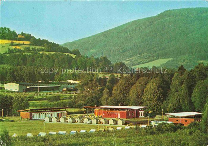 Lipova Lazne Bad Lindewiese CZ Autocamping Bobrovnik Campingplatz Bungalows Berg